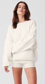 Scholar Crew Neck Sweater - Ivory