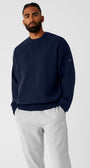 Scholar Crew Neck Sweater - Navy