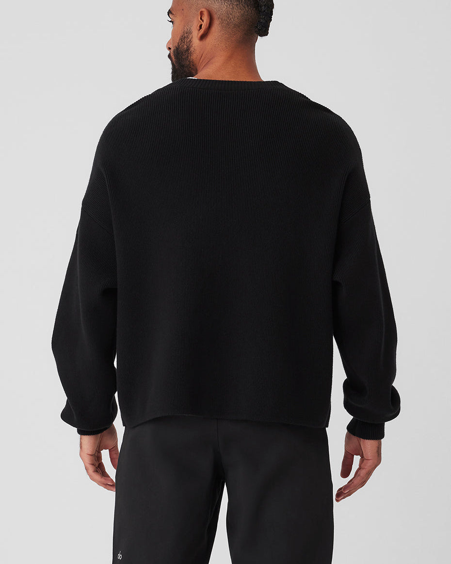 Scholar Cardigan Sweater - Black