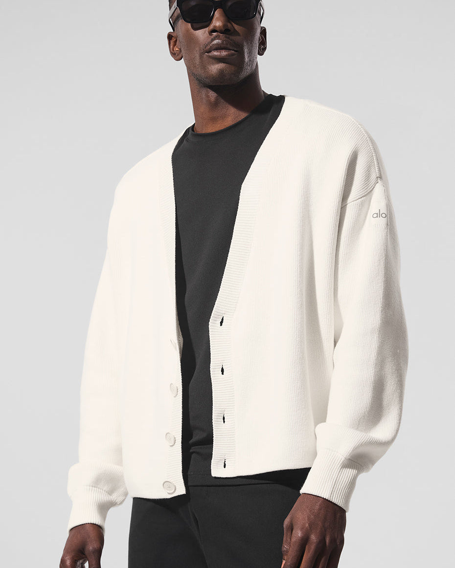 Scholar Cardigan Sweater - Ivory