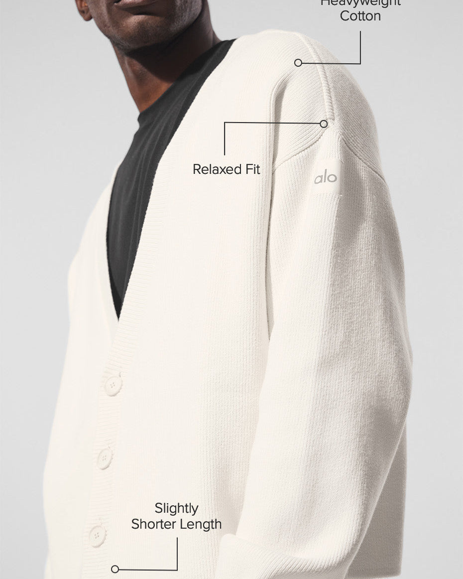 Scholar Cardigan Sweater - Ivory