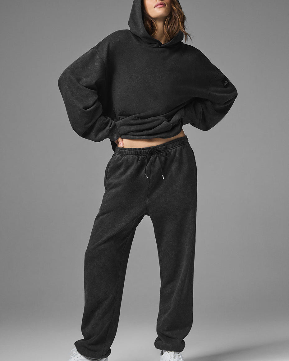 Chill Vintage Wash Hoodie - Black Wash