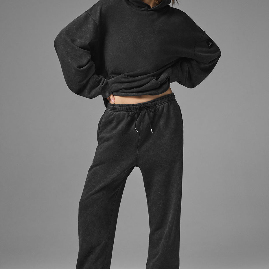 Chill Vintage Wash Hoodie - Black Wash