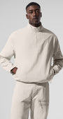 Light Weight Takeaway Track Pullover - Bone