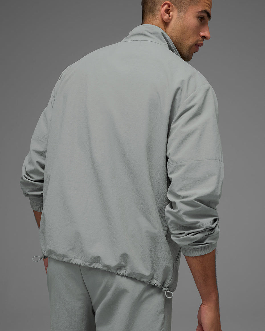 Light Weight Takeaway Track Pullover - Lunar Grey