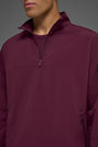 Light Weight Takeaway Track Pullover - Burgundy