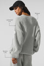 Domain Rib Knit Crew Sweater - Athletic Heather Grey