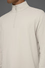 Double Take Long Sleeve 1/4 Zip - Bone