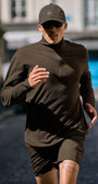 Double Take Long Sleeve 1/4 Zip - Espresso