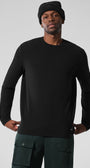 Double Take Long Sleeve Crew - Black