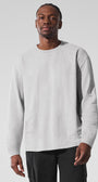 Double Take Long Sleeve Crew - Athletic Heather Grey