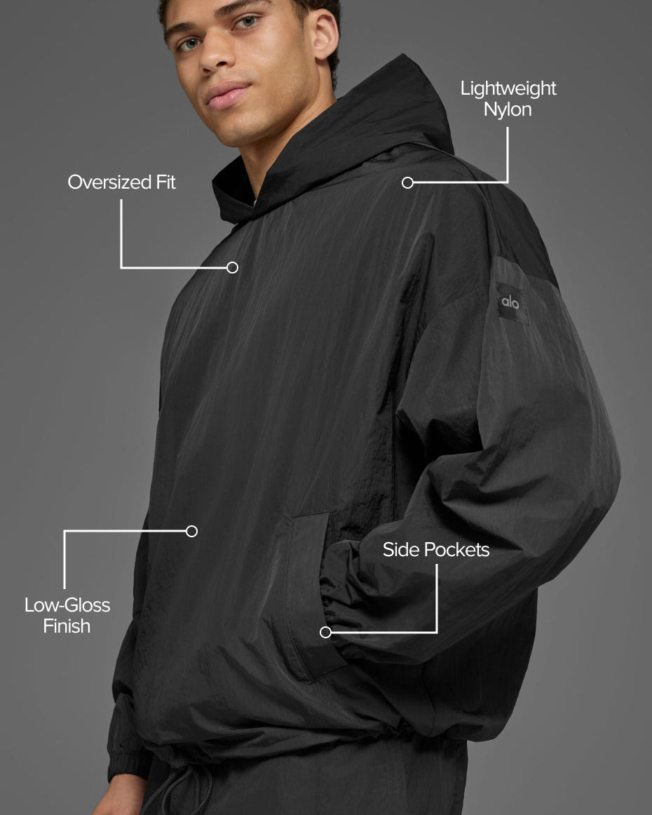 Axis Hooded Pullover - Black