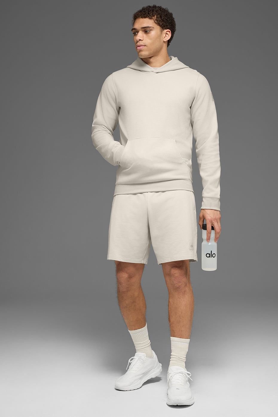 Waffle Lounge Hoodie - Bone