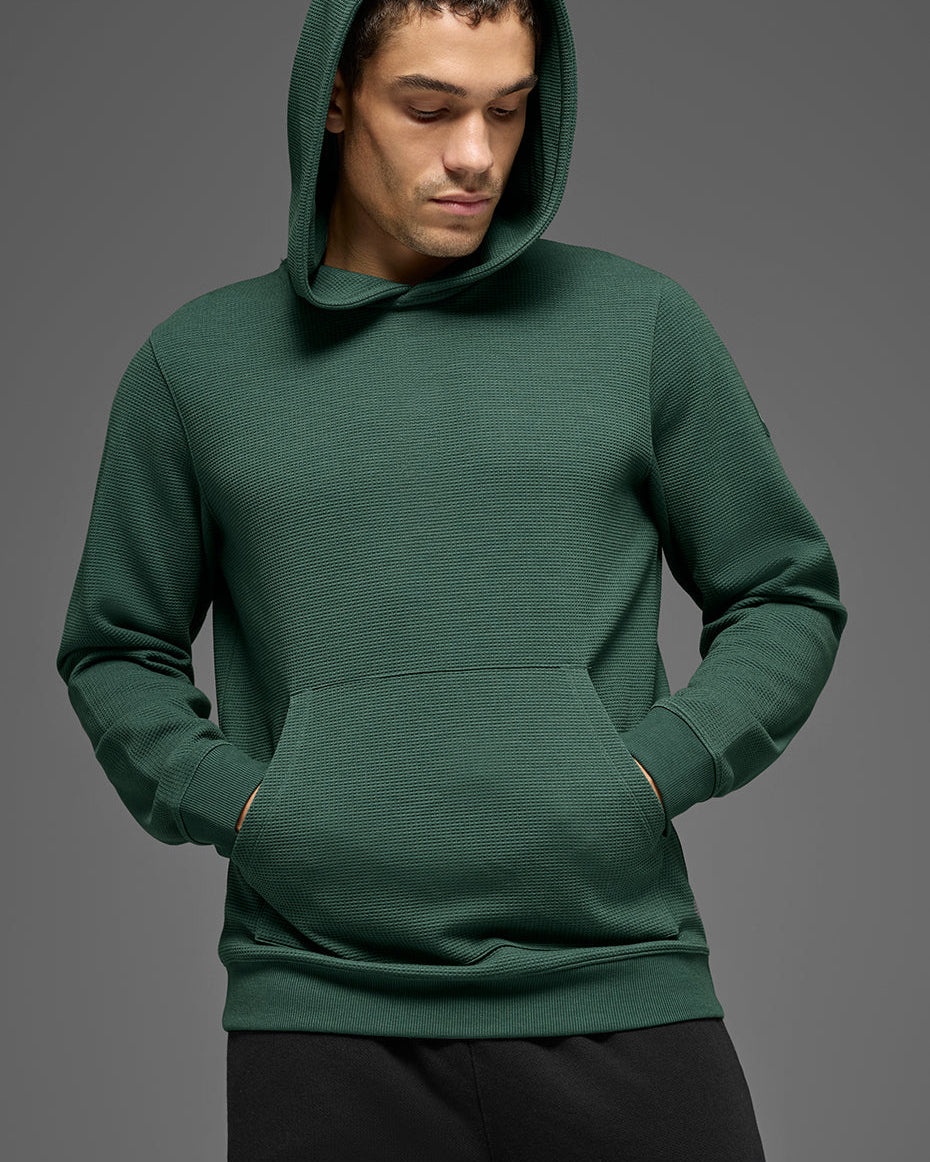 Waffle Lounge Hoodie - Clover Green
