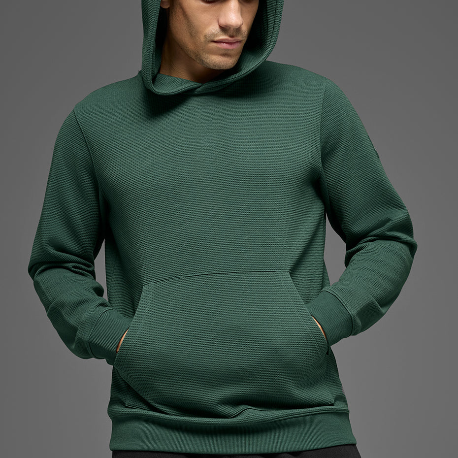 Waffle Lounge Hoodie - Clover Green