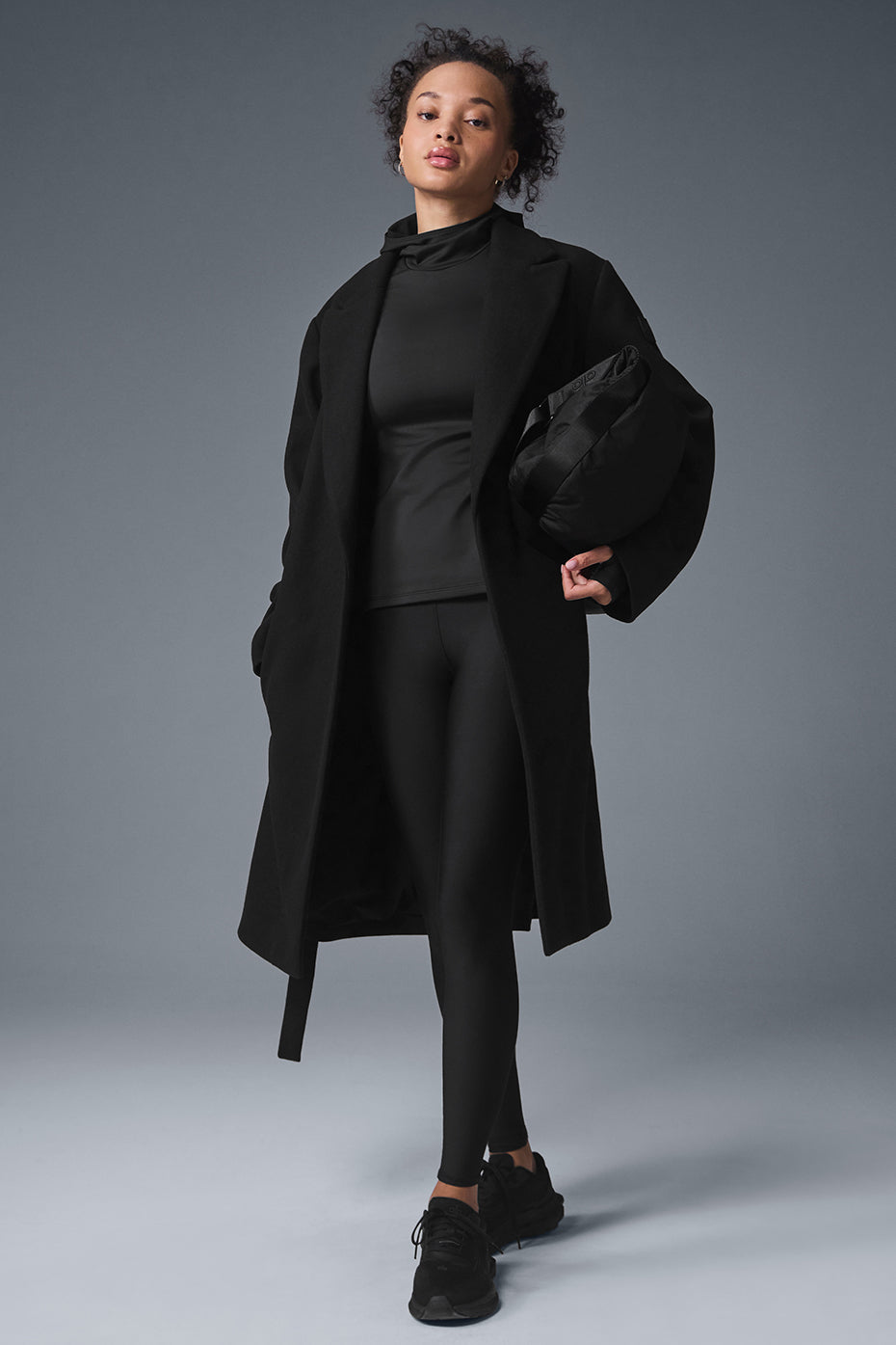 Wool Gameday Overcoat - Black