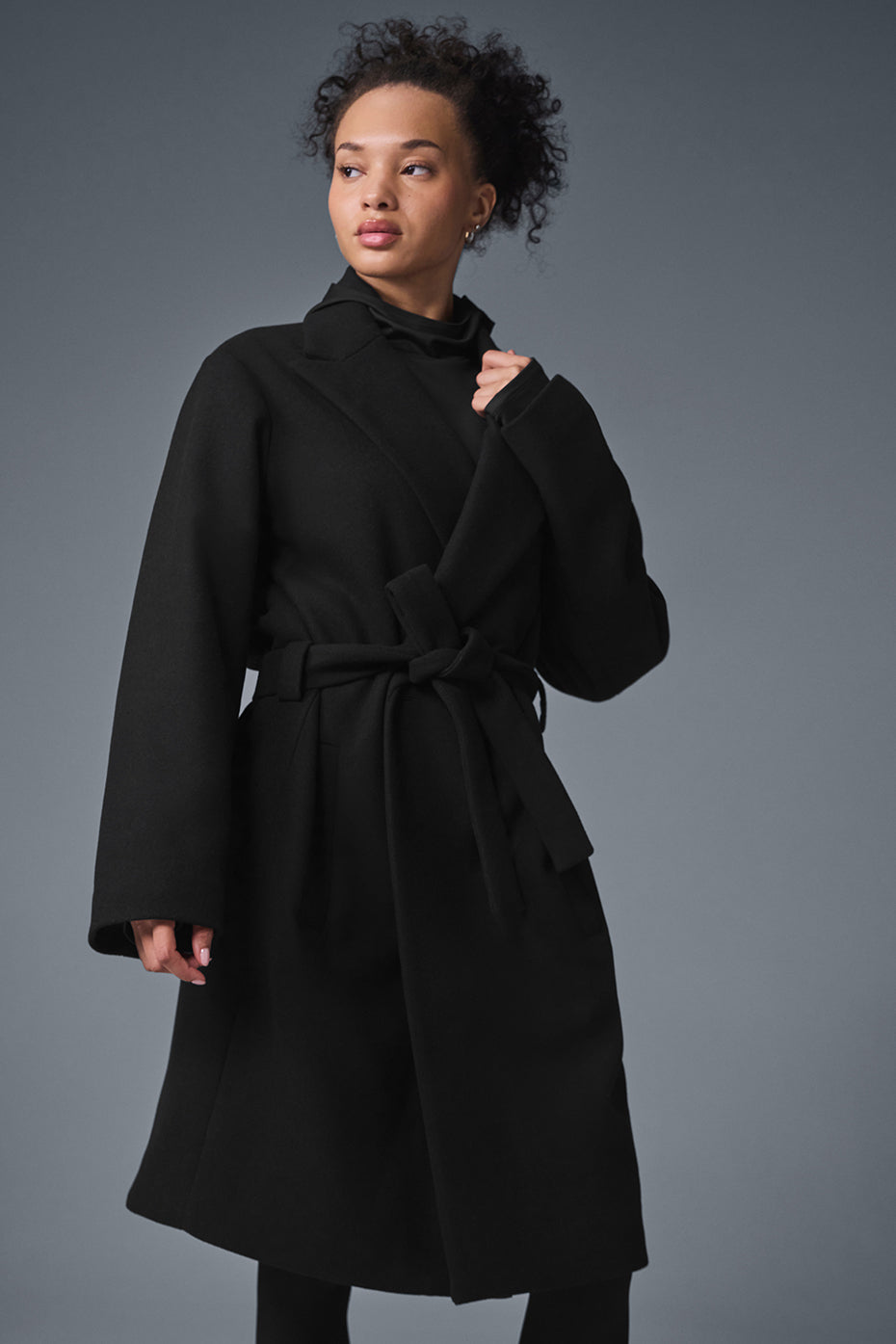Wool Gameday Overcoat - Black