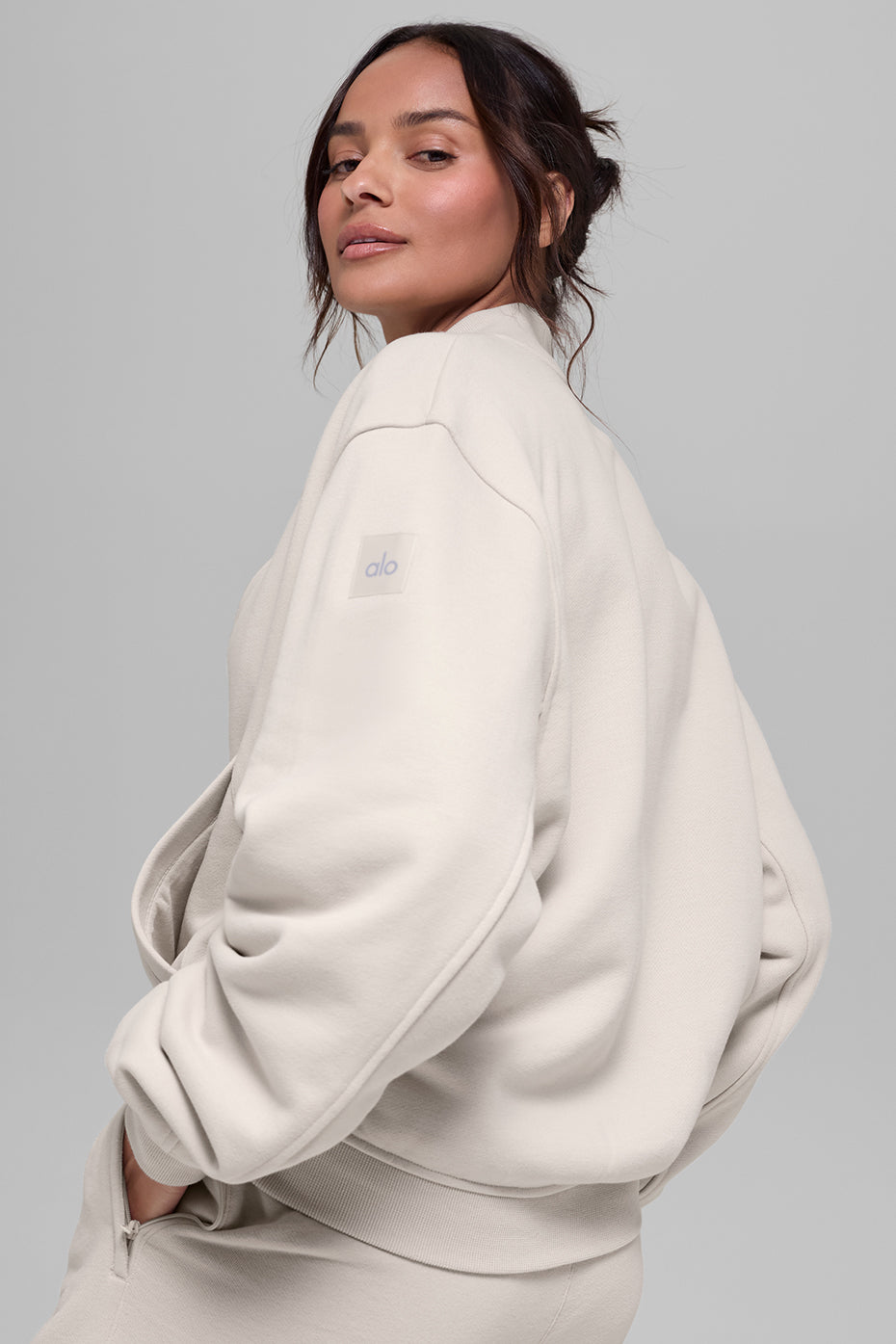 Renown Varsity Jacket - Bone