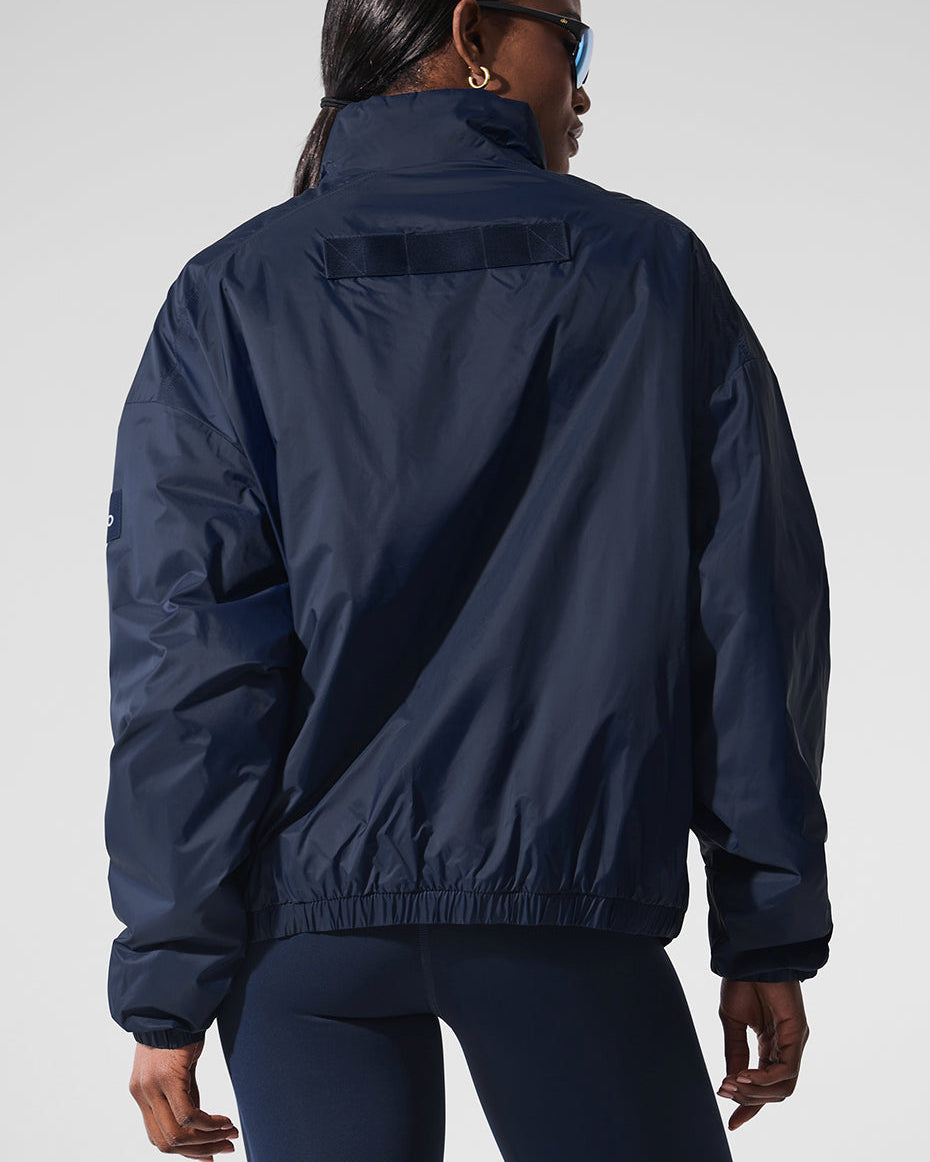 Latitude Light Weight 1/2 Zip Pullover Jacket - Navy
