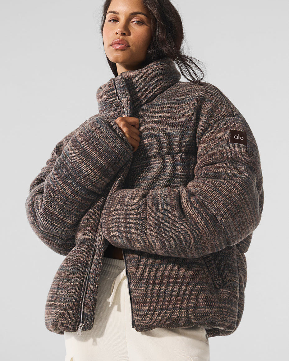 Stage Sweater Puffer - Brown Multi