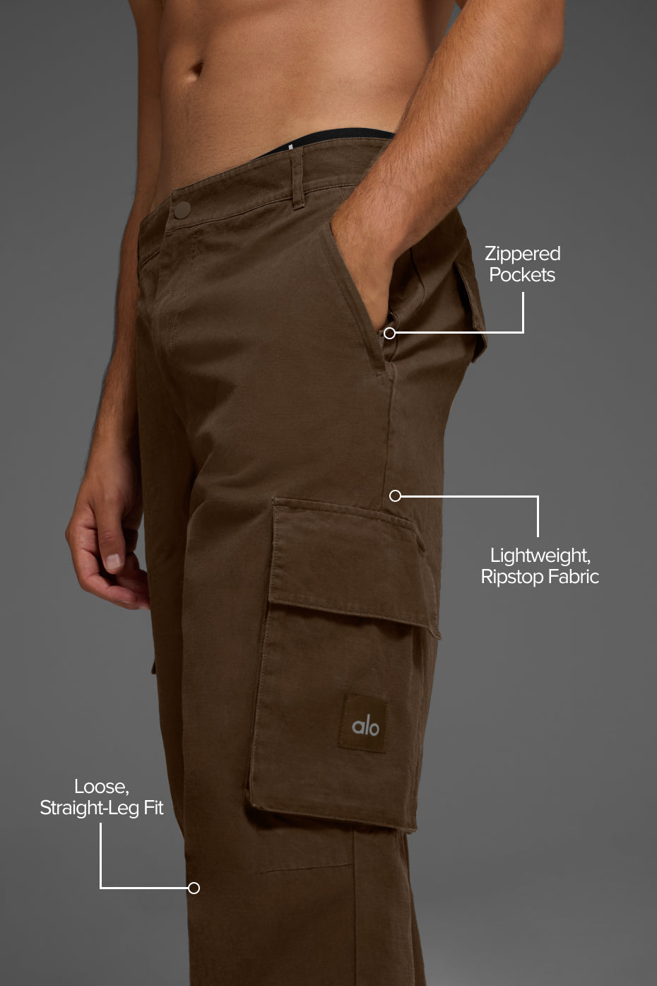 Cargo Ripstop Trouser - Espresso