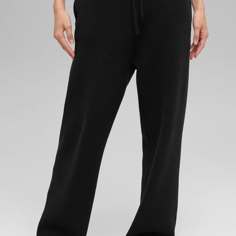 Scholar Straight Leg Sweatpant - Black