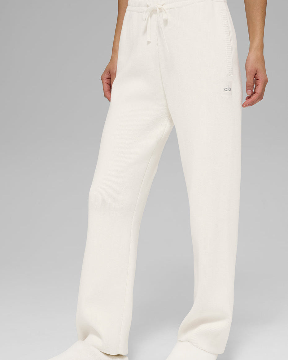 Scholar Straight Leg Sweatpant - Ivory