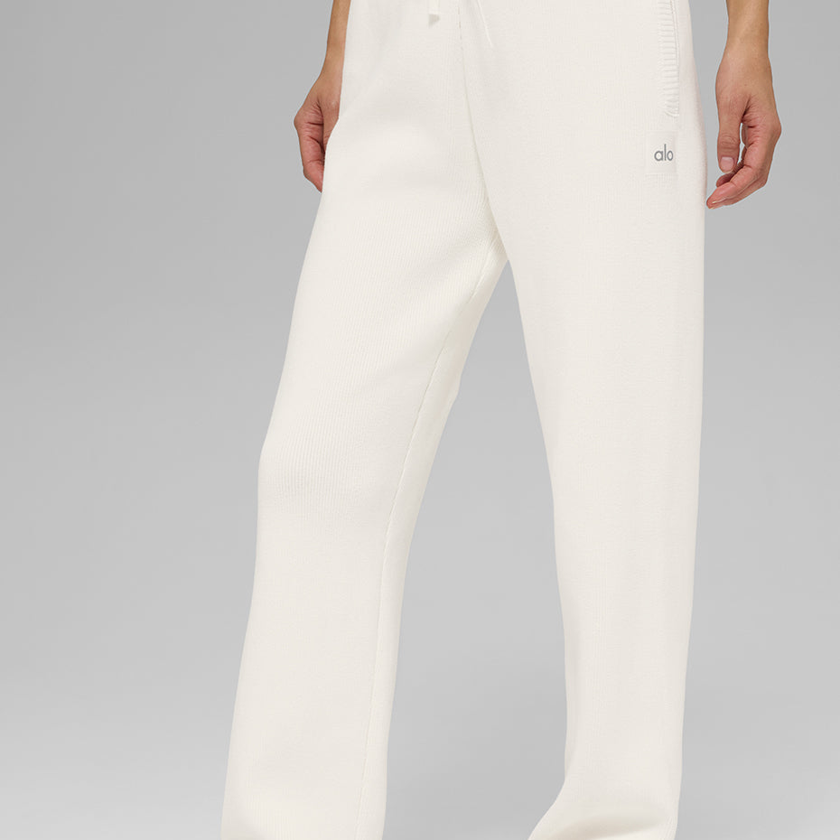Scholar Straight Leg Sweatpant - Ivory