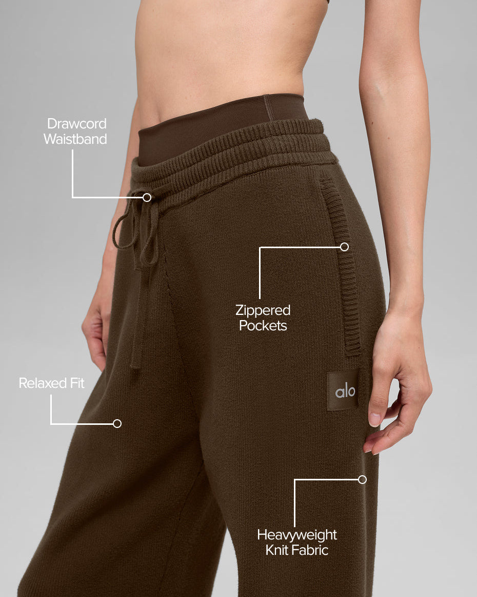 Scholar Straight Leg Sweatpant - Espresso
