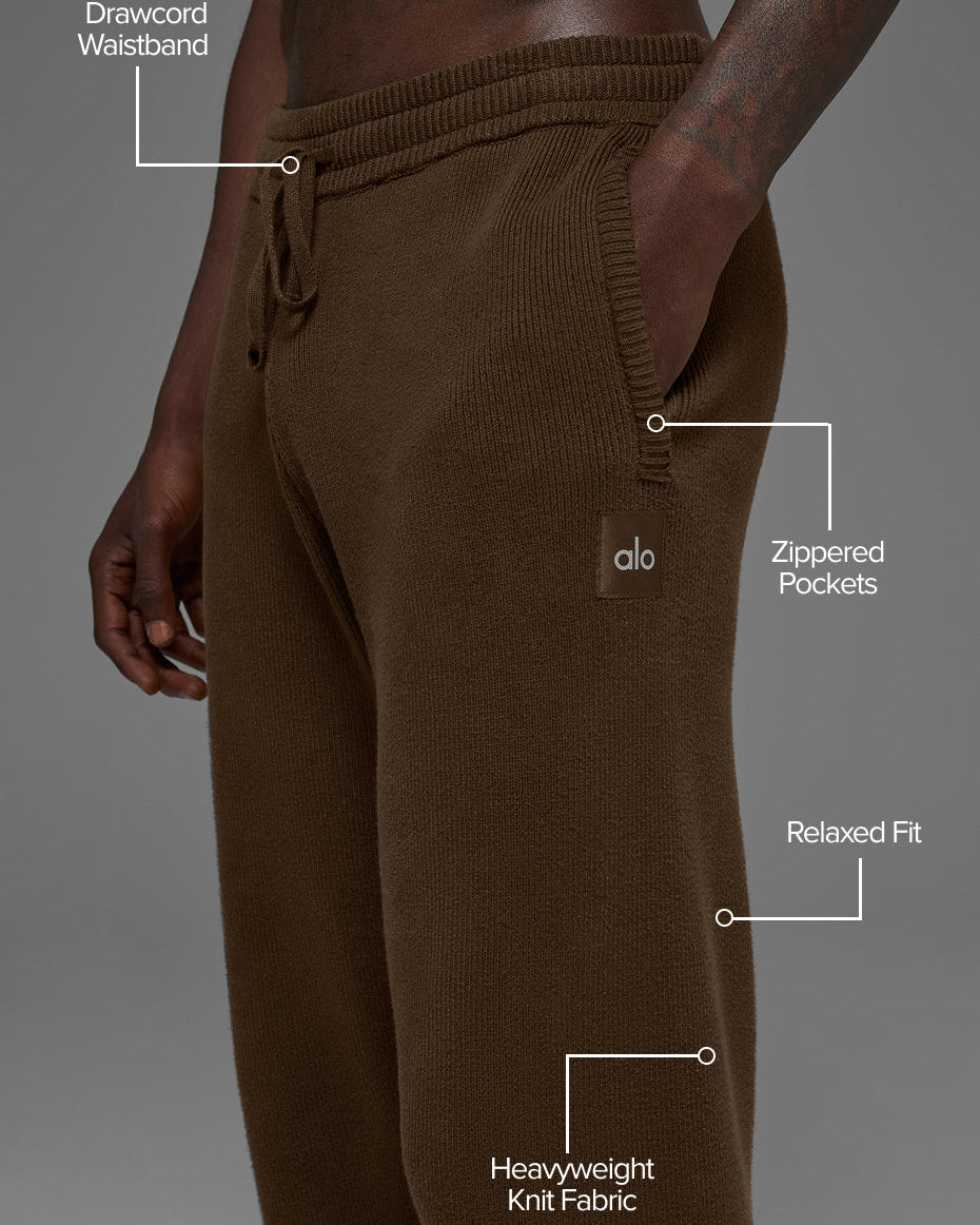 Scholar Straight Leg Sweatpant - Espresso