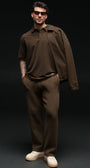 Scholar Straight Leg Sweatpant - Espresso
