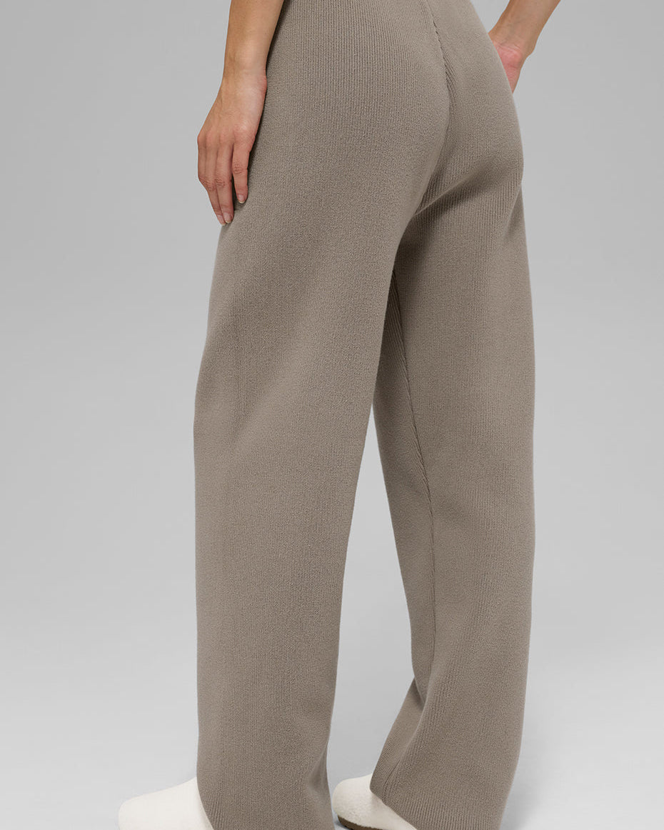 Scholar Straight Leg Sweatpant - Light Cocoa