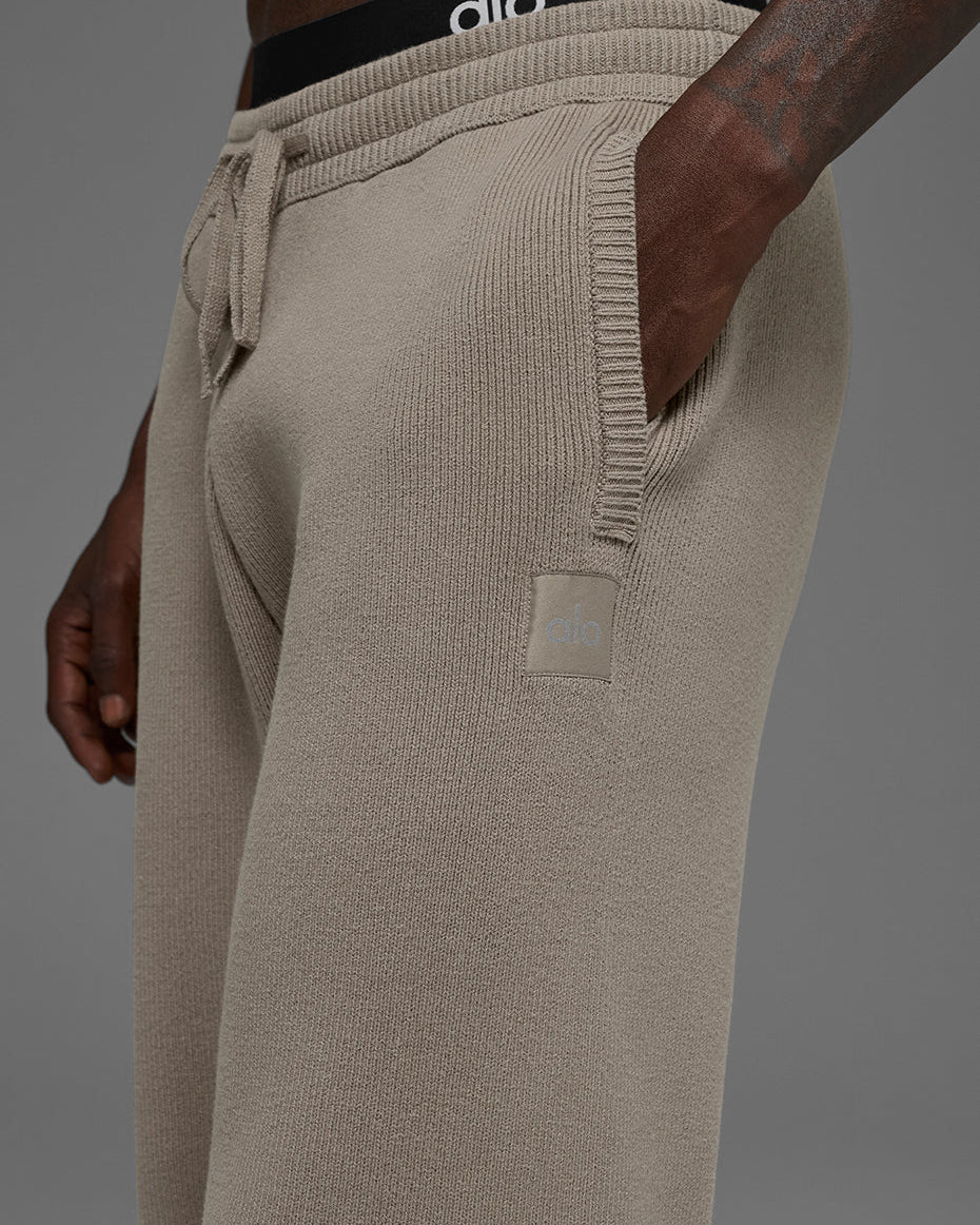Scholar Straight Leg Sweatpant - Light Cocoa