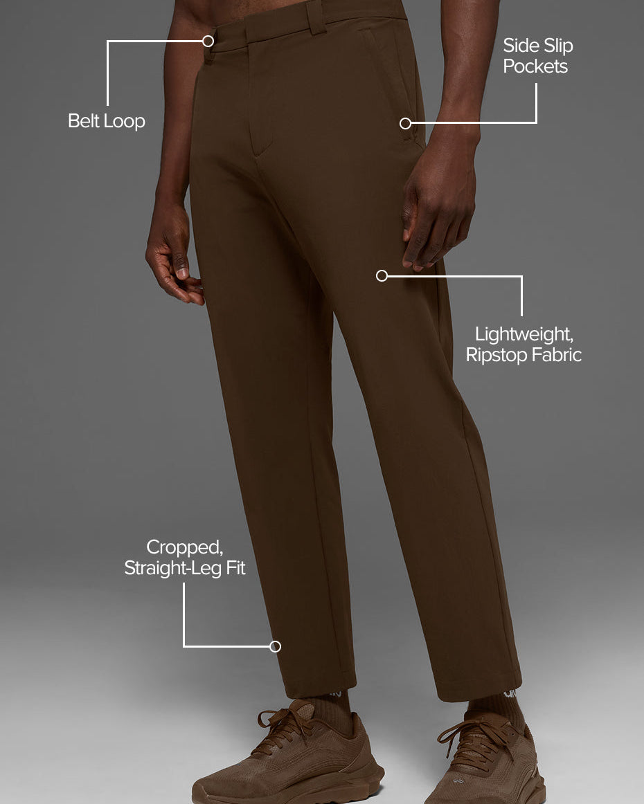 Co-Op Cropped Tech Trouser - Espresso