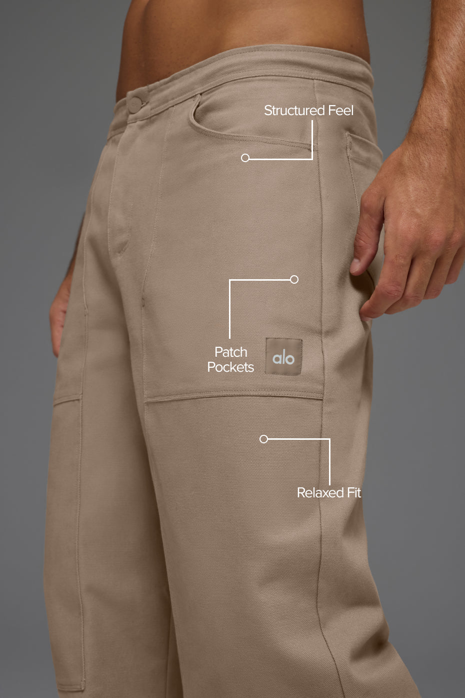 Cotton Canvas Carpenter Pant - Gravel
