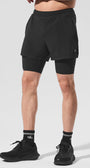 5" Revival 2-In-1 Short - Black/Black