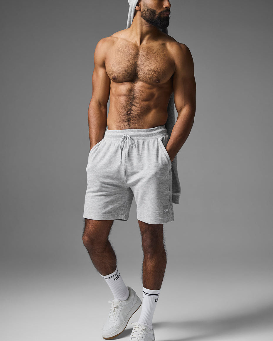 7" Micro Waffle Fast Break Short - Athletic Heather Grey