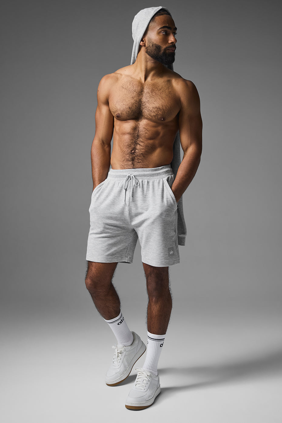 7" Micro Waffle Fast Break Short - Athletic Heather Grey