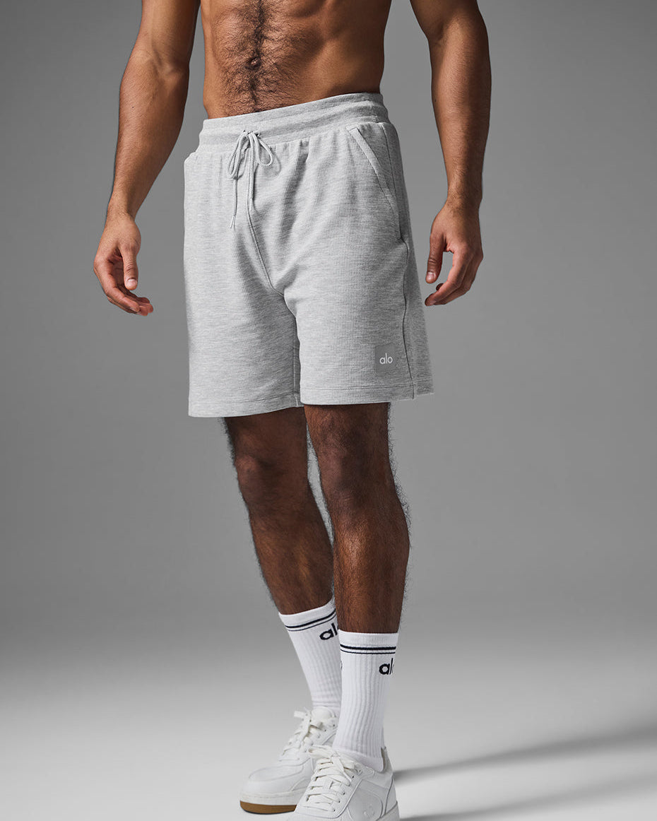 7" Micro Waffle Fast Break Short - Athletic Heather Grey