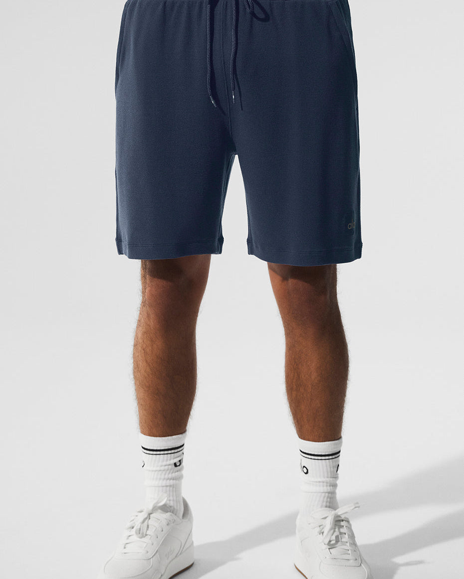 7" Micro Waffle Fast Break Short - Navy