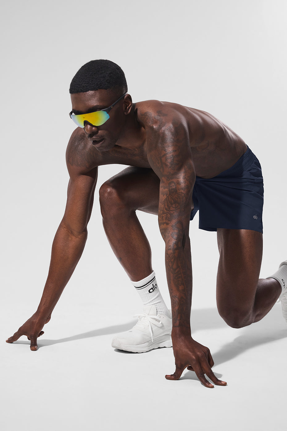 5" Adapt Running Short - Navy