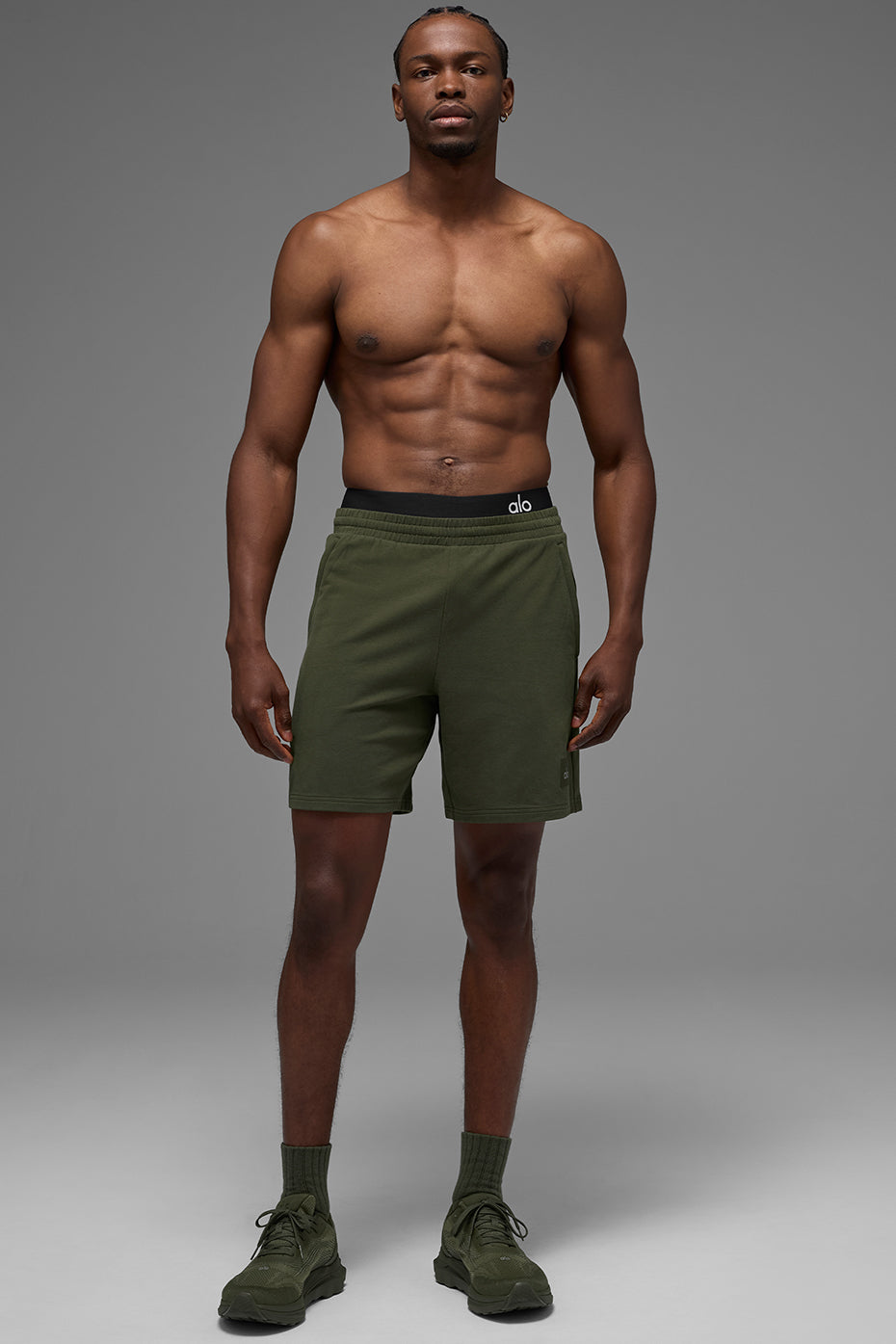 7" Double Take Short - Green Olive