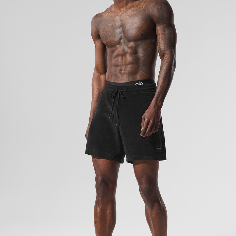 7" Coastal Terry Short - Black