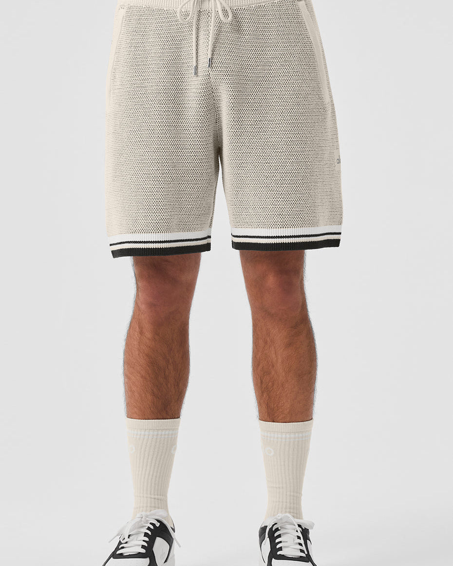 7" Sports Club Sweater Knit Basketball Short - Bone