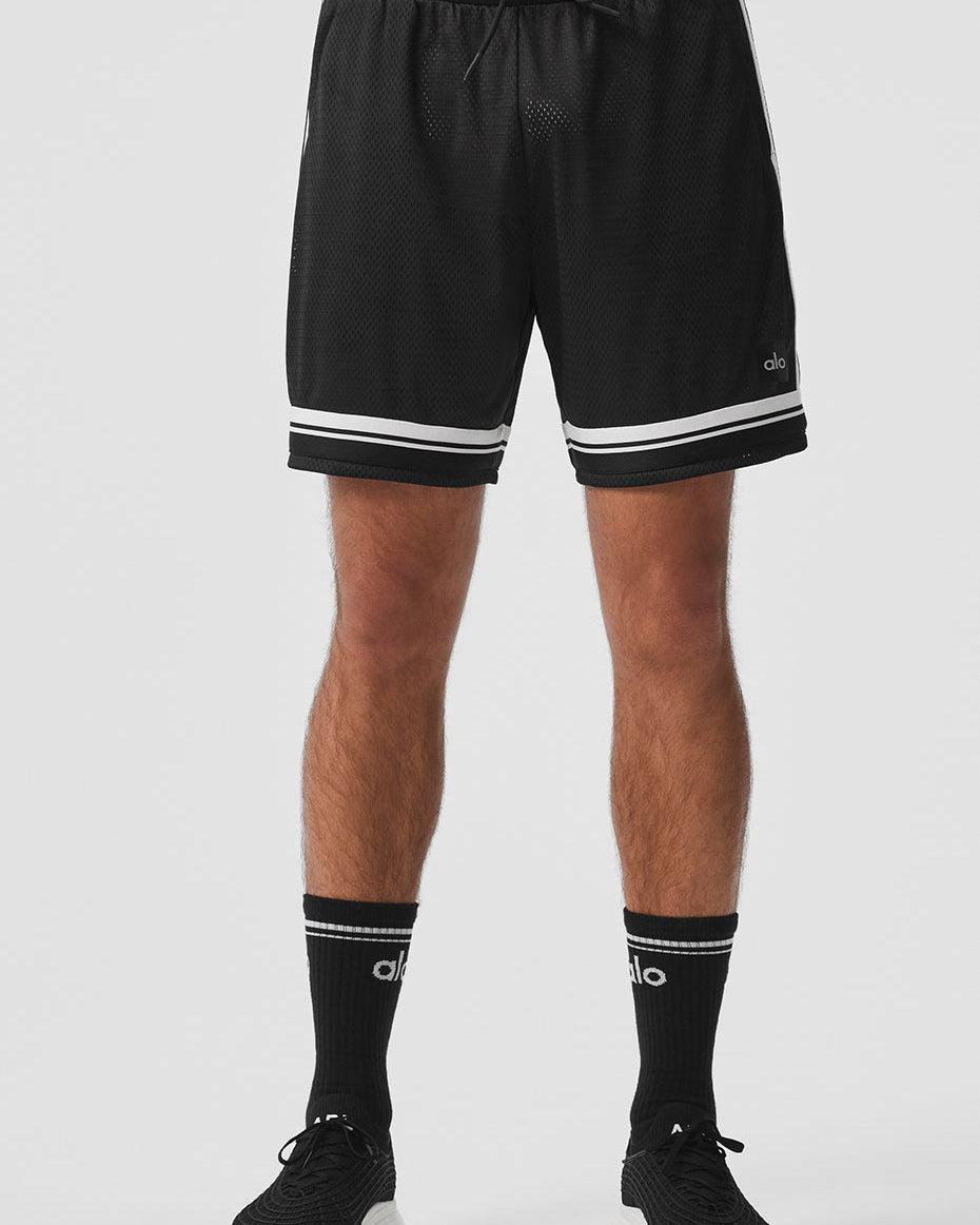 7" Key Mesh Basketball Short - Black