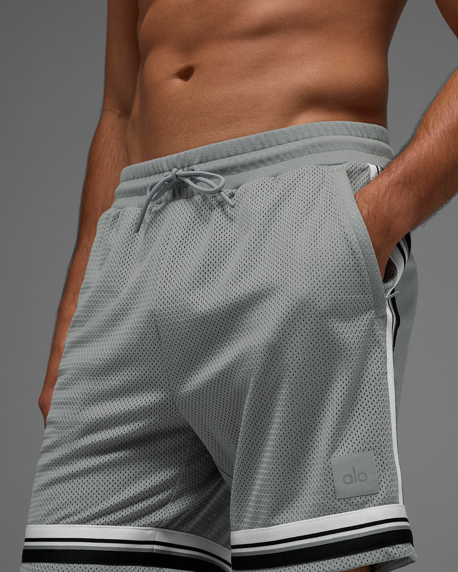 7" Key Mesh Basketball Short - Lunar Grey
