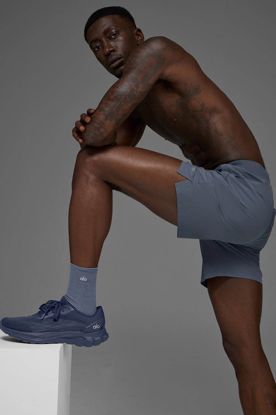 7" Repetition Short - Bluestone