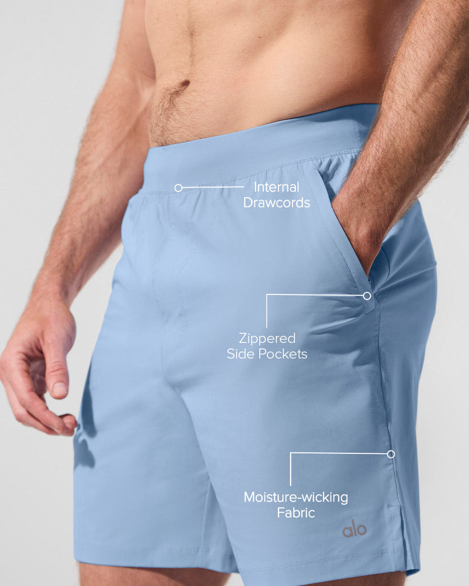 7" Repetition Short - Seashell Blue