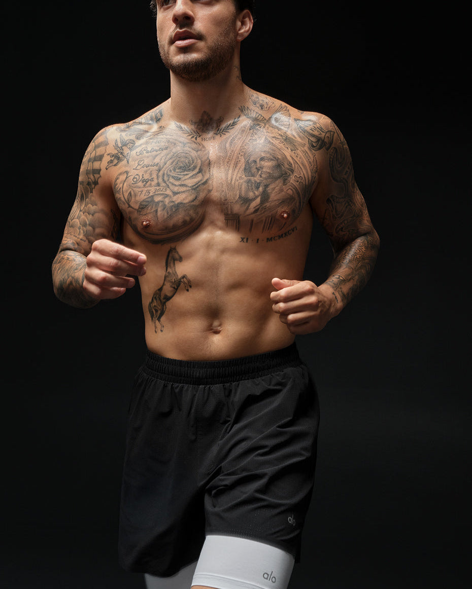 5" Traction Running Short - Black