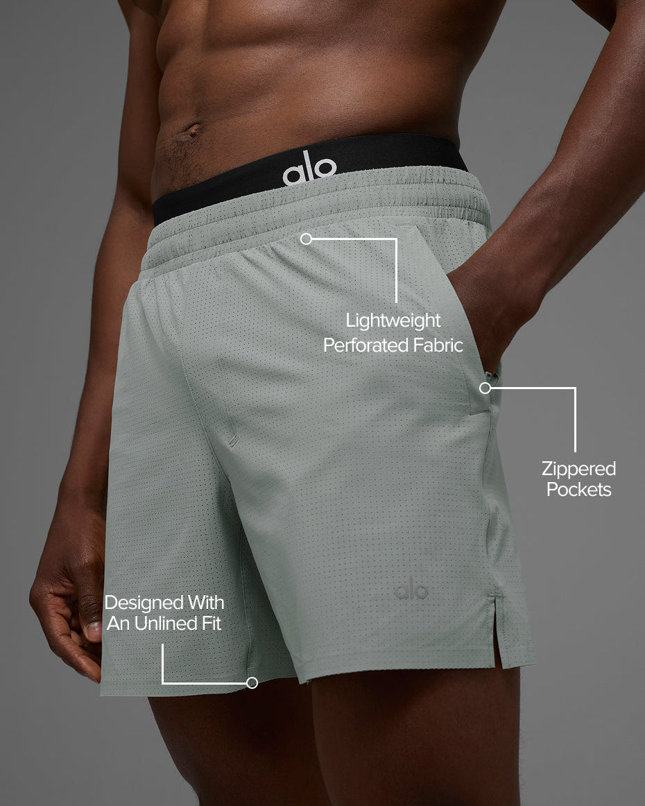 5" Traction Running Short - Lunar Grey